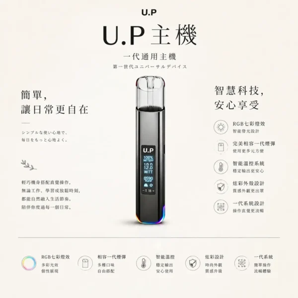 ChatGPT-Image-2026年8月25日-下午09_21_59.webp U.P 智能 一代通用主機 完美相容一代通用煙彈