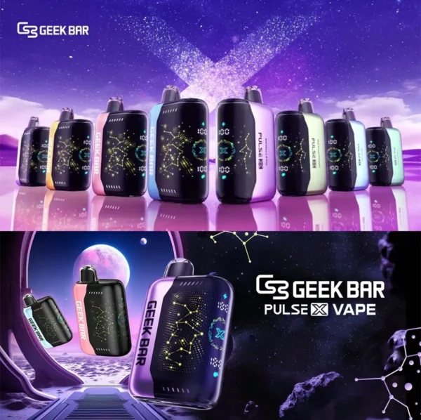 G3-GEEK-BAR-PULSE-X-VAPE-脉冲电子烟-产品主图.webp GEEK BAR Pulse X 星空系列 25000口 拋棄式電子煙【買5贈1】